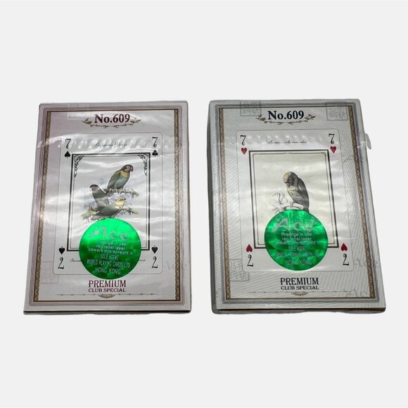World Famous Arts Parrot World I & II Ace Quality Playing Cards 2 Sealed Decks - Picture 2 of 6